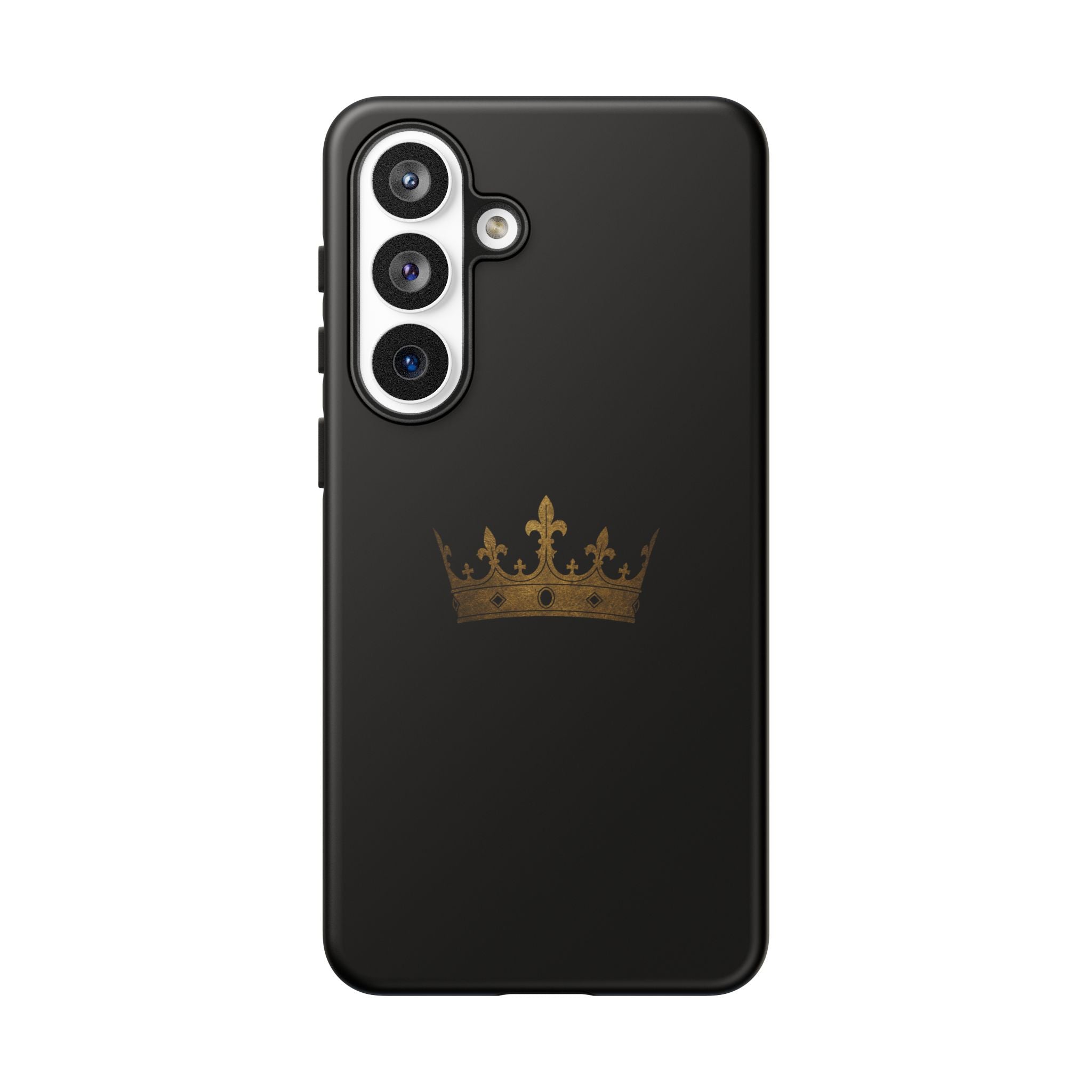 Crown Tough Phone Case – Black Protective King Crown Design