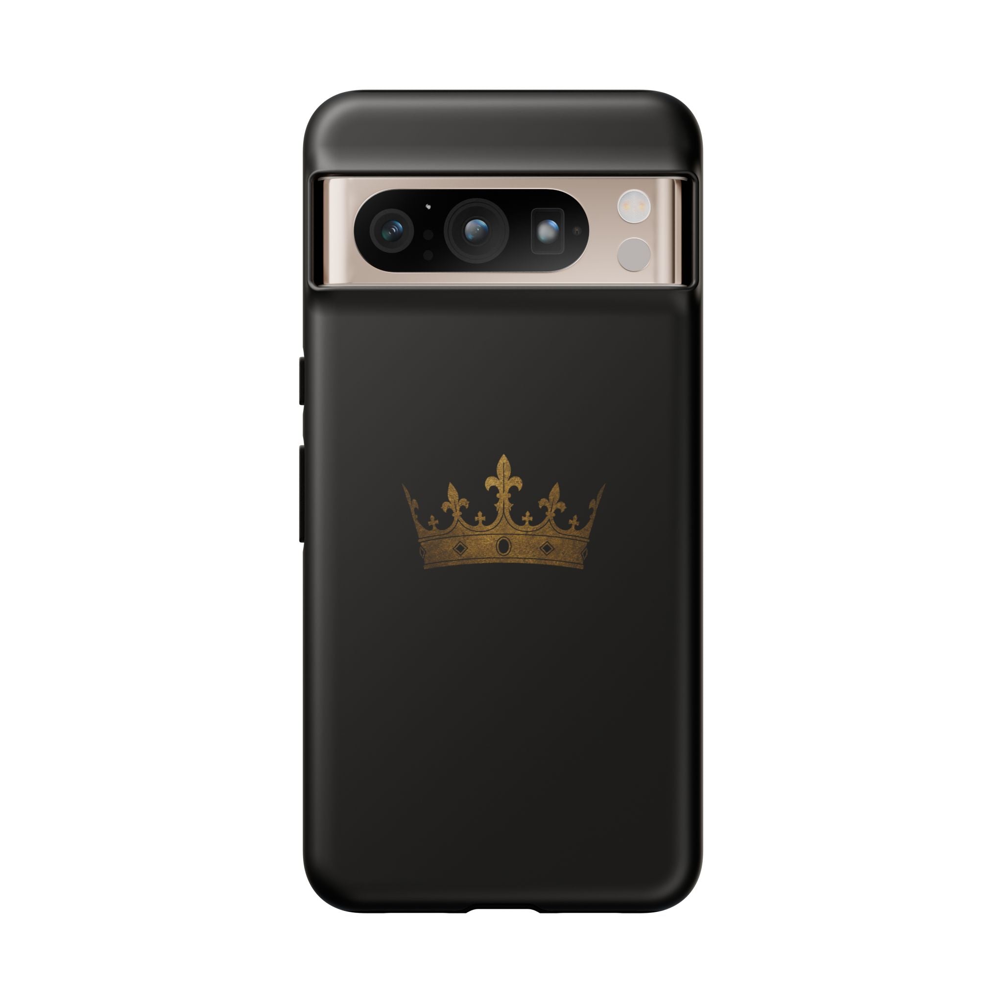 Crown Tough Phone Case – Black Protective King Crown Design
