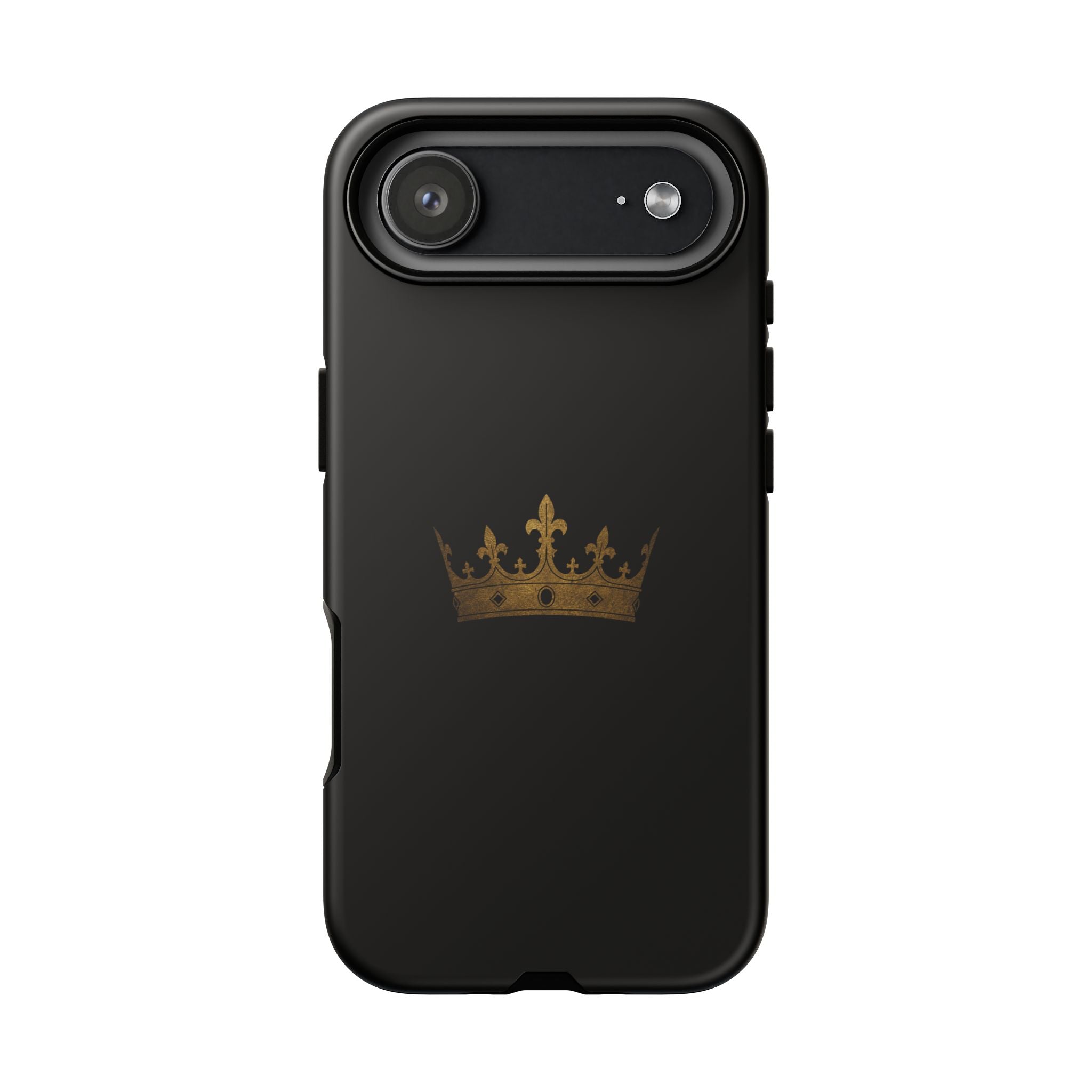 Crown Tough Phone Case – Black Protective King Crown Design