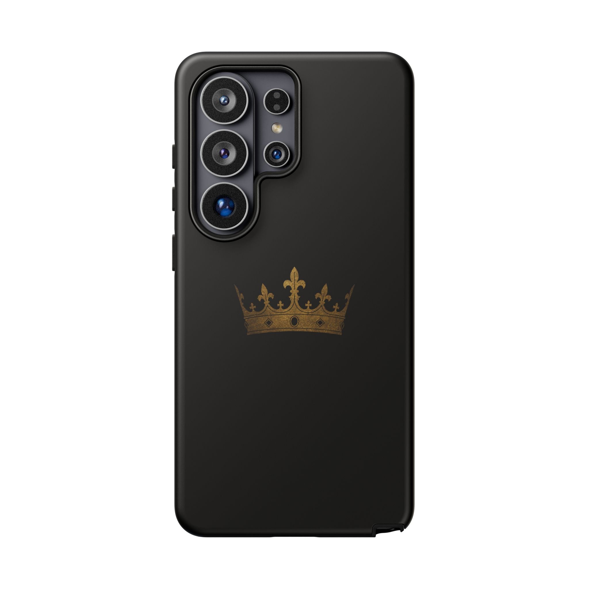 Crown Tough Phone Case – Black Protective King Crown Design