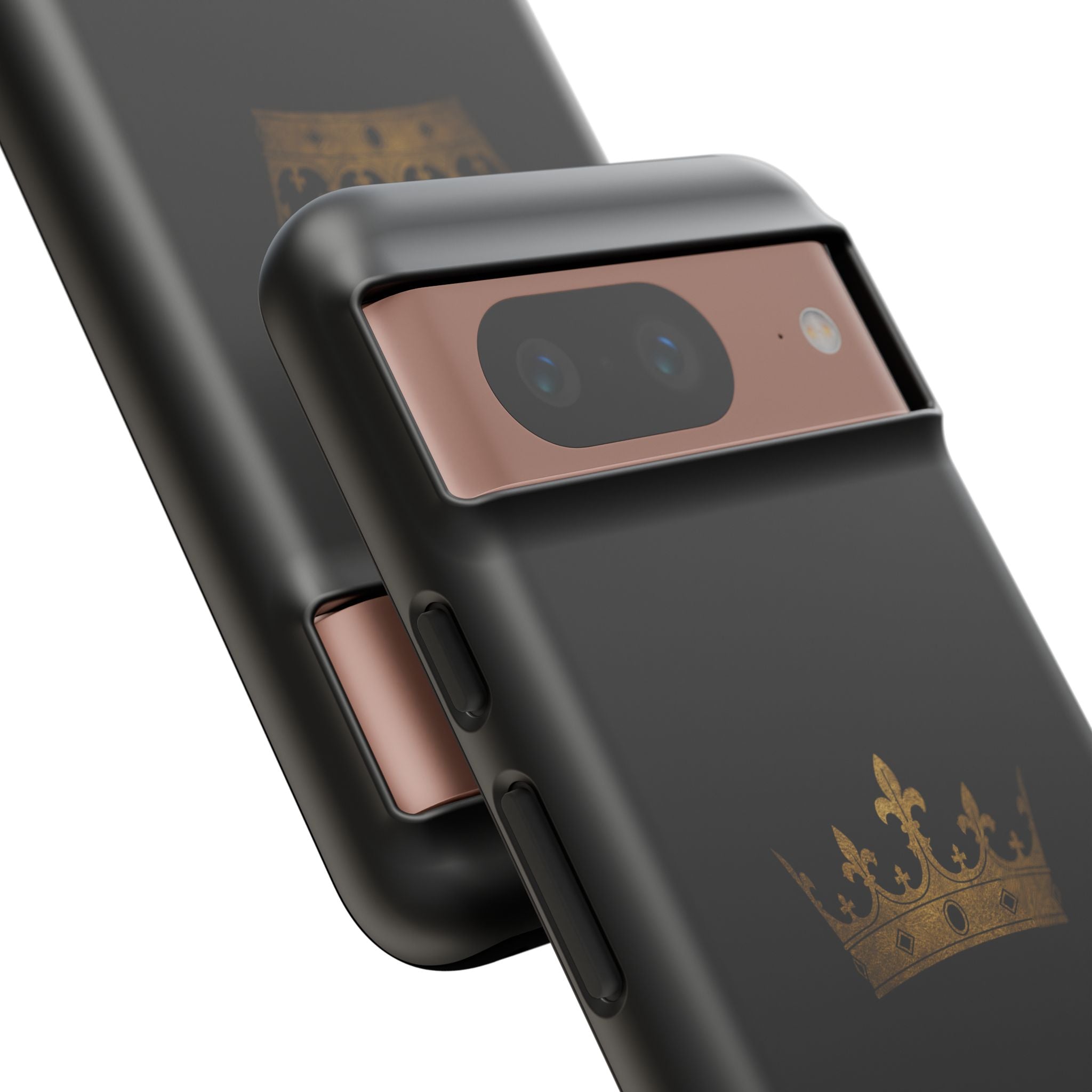 Crown Tough Phone Case – Black Protective King Crown Design