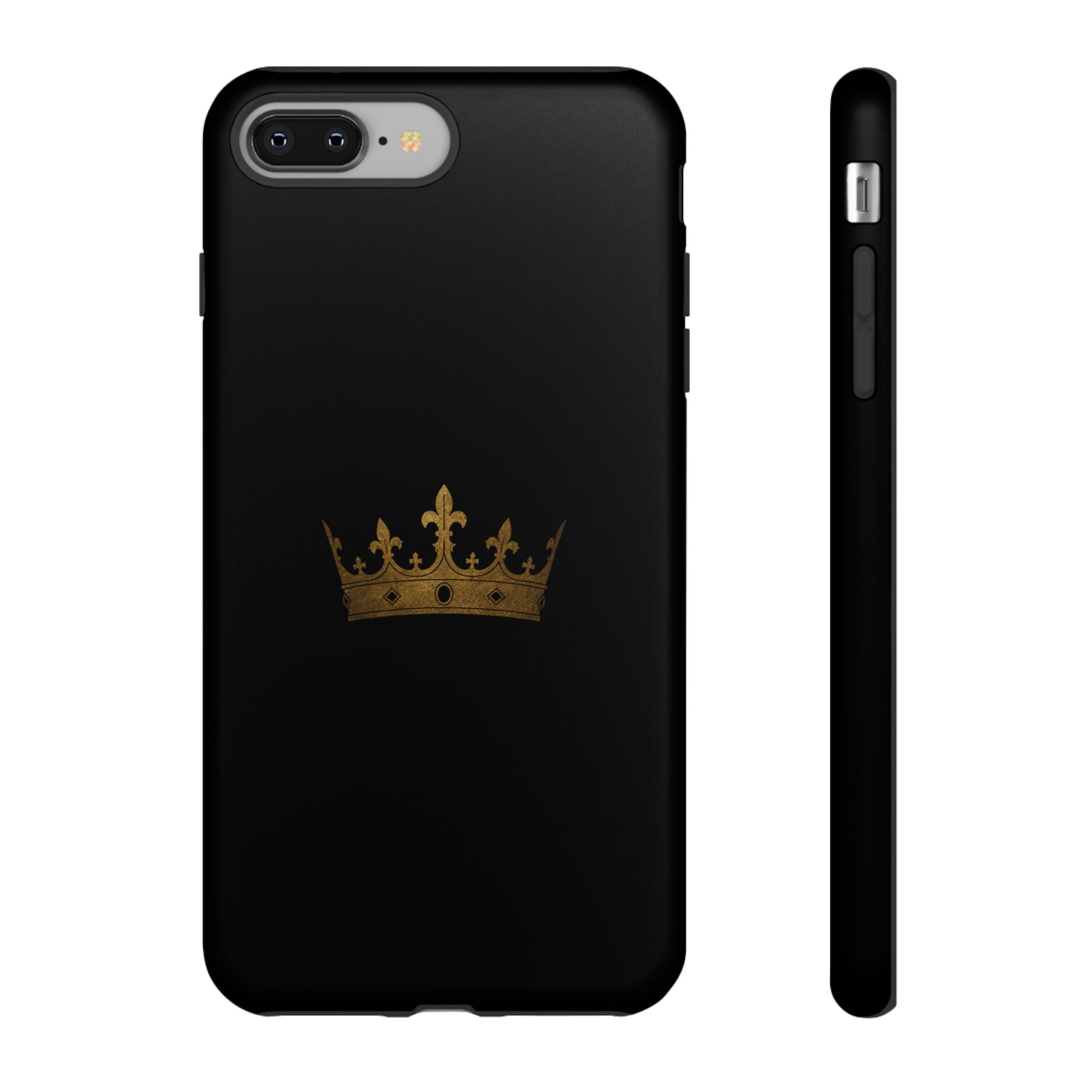 Crown Tough Phone Case – Black Protective King Crown Design