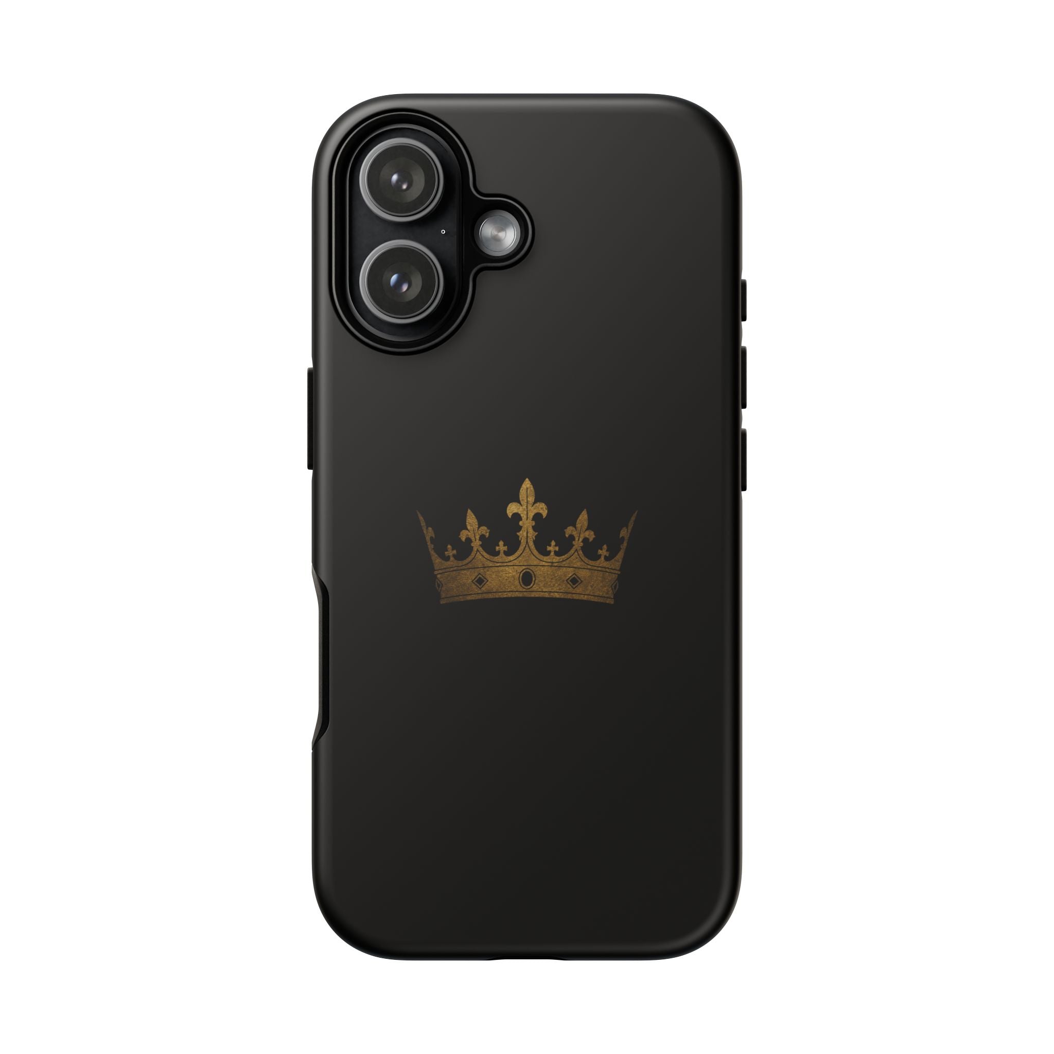 Crown Tough Phone Case – Black Protective King Crown Design