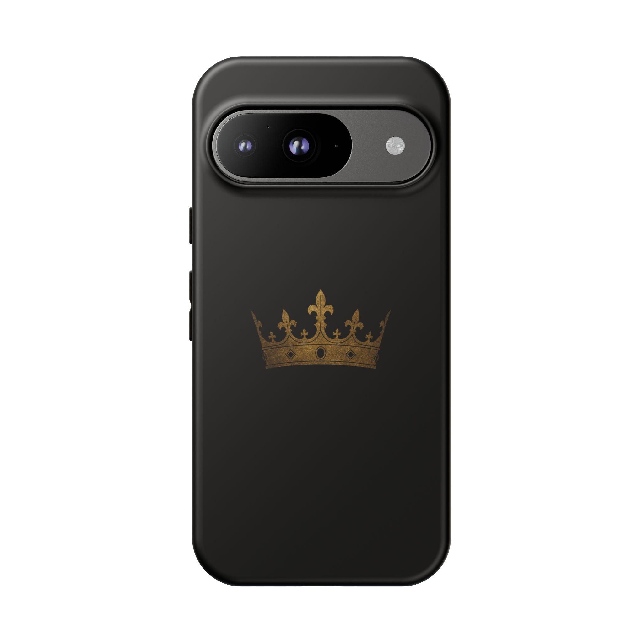 Crown Tough Phone Case – Black Protective King Crown Design