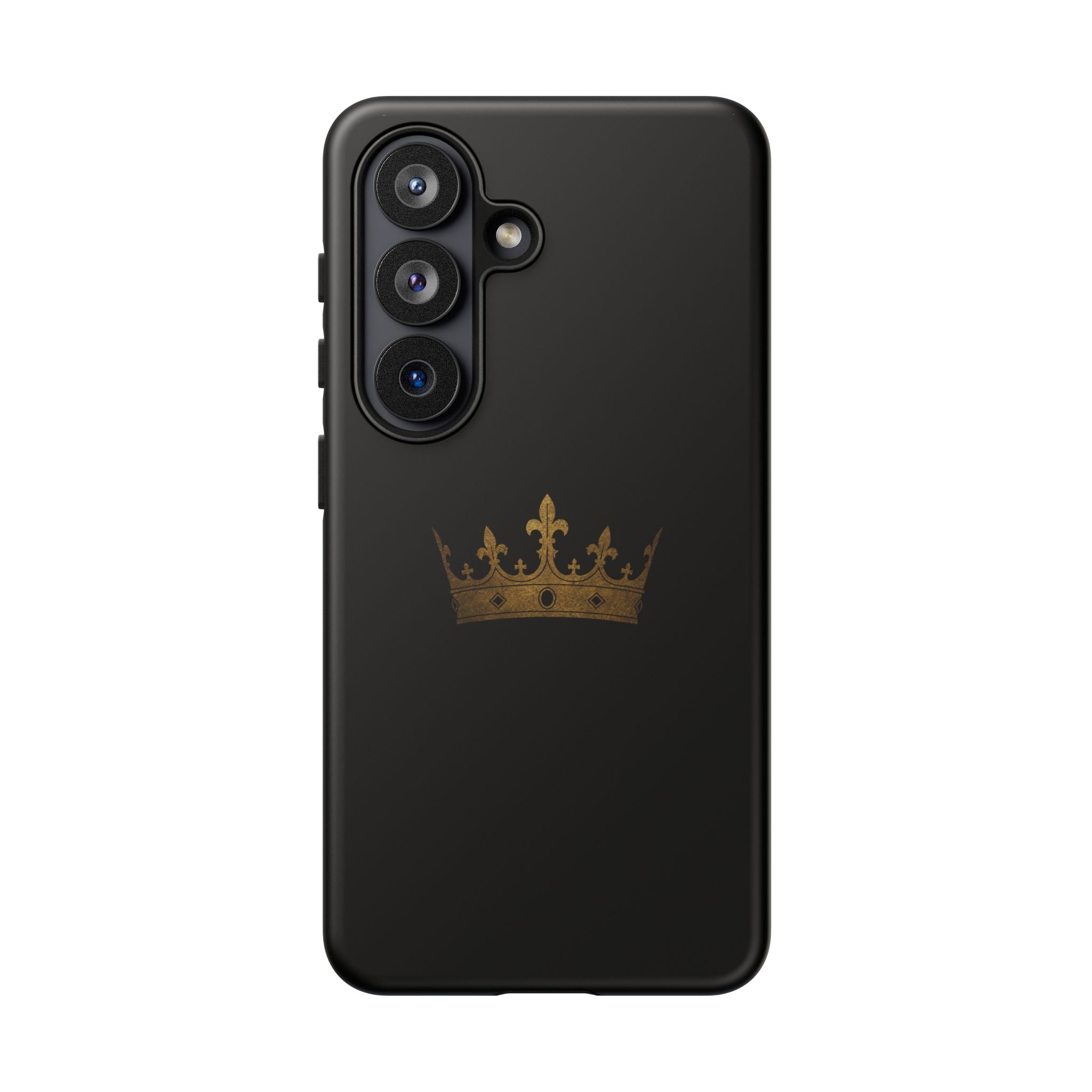 Crown Tough Phone Case – Black Protective King Crown Design