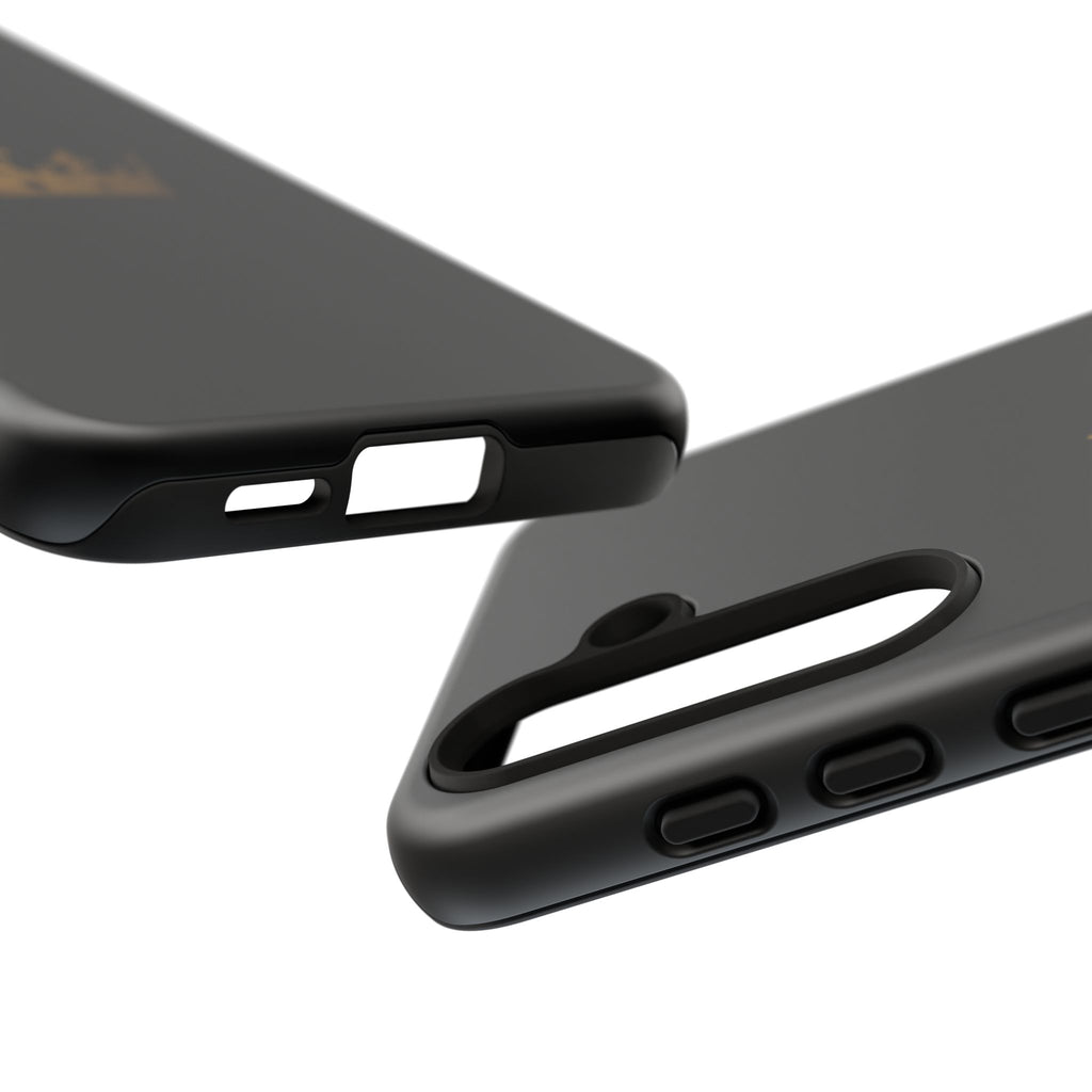 Crown Tough Phone Case – Black Protective King Crown Design