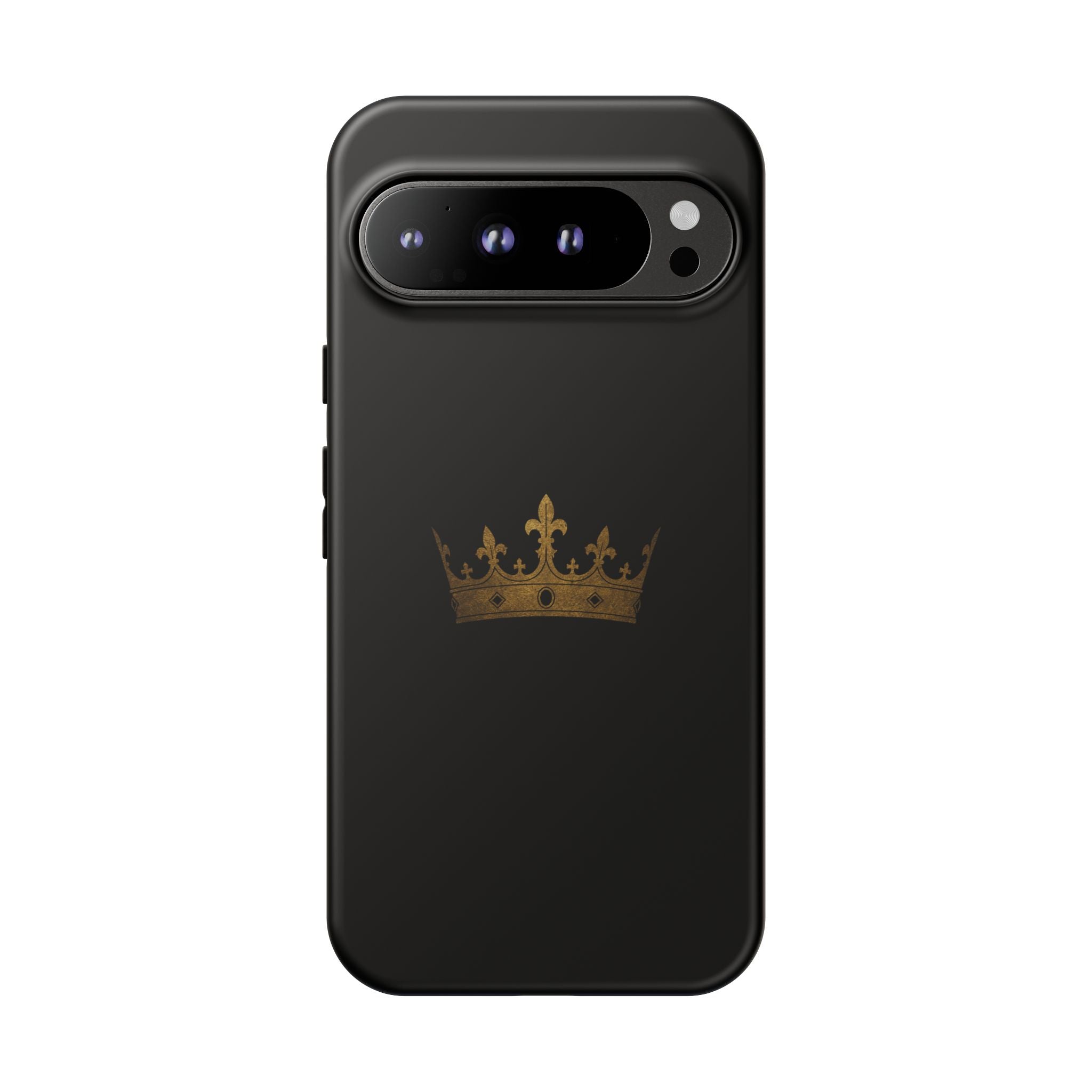 Crown Tough Phone Case – Black Protective King Crown Design