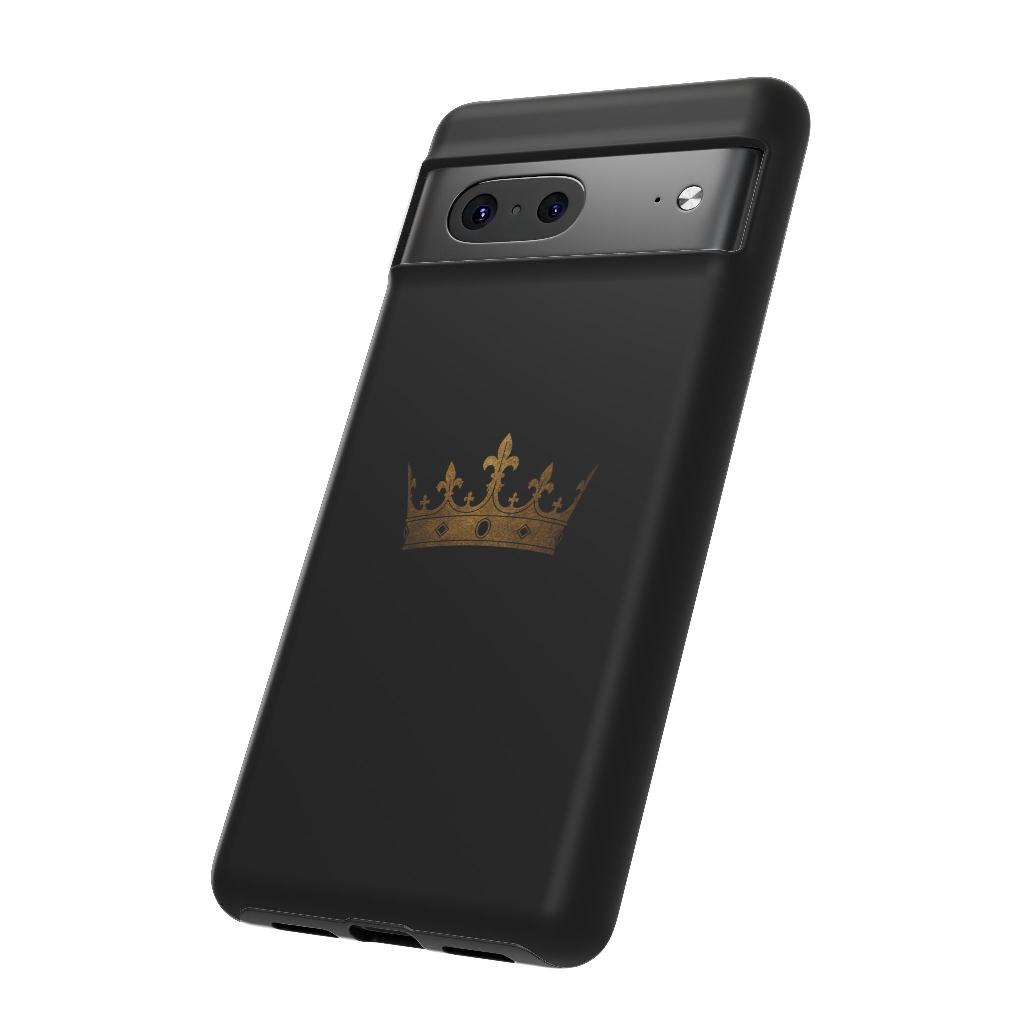 Crown Tough Phone Case – Black Protective King Crown Design
