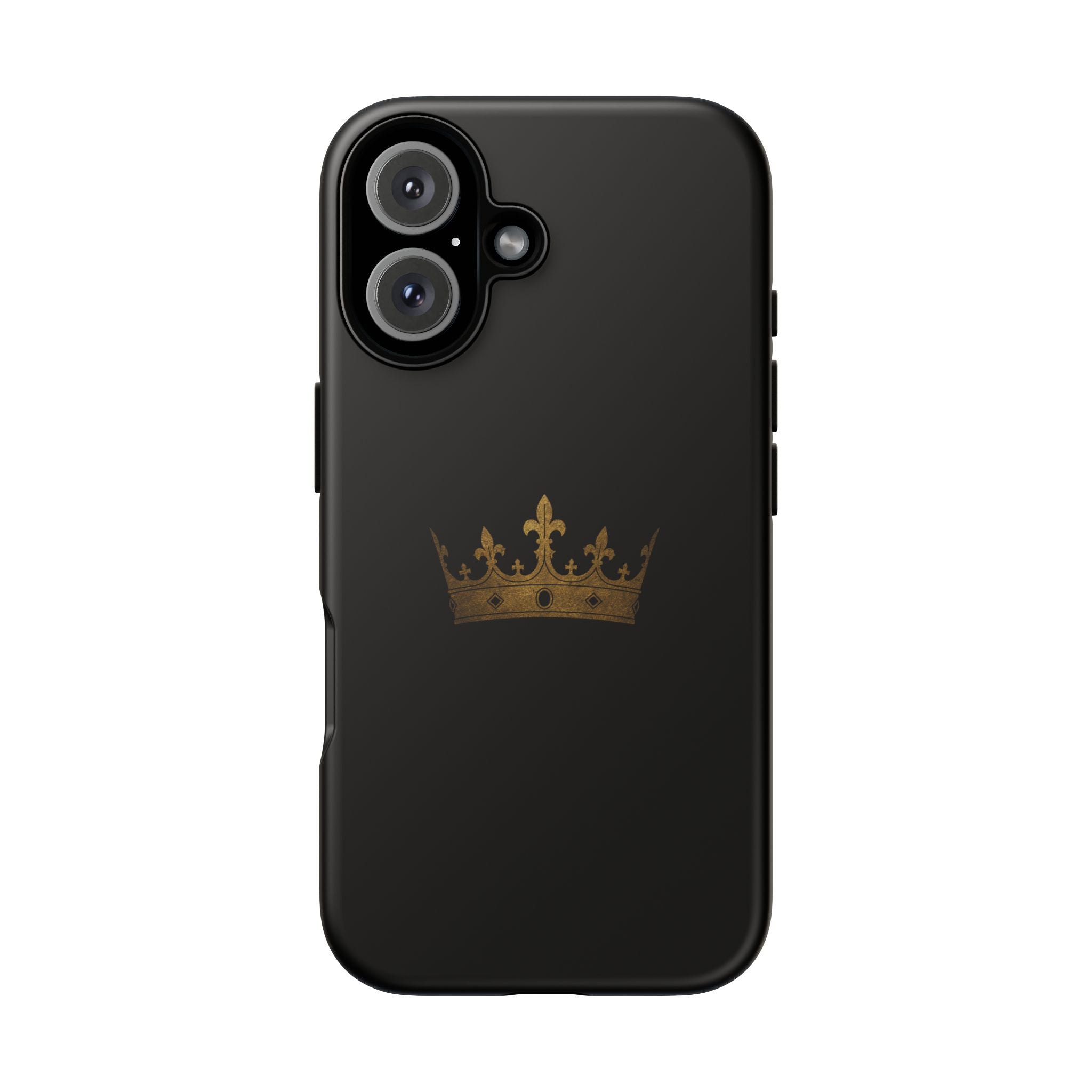 Crown Tough Phone Case – Black Protective King Crown Design