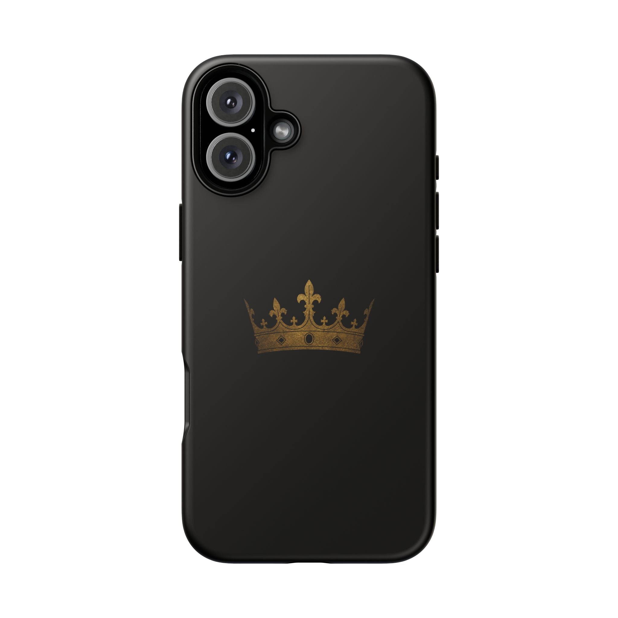 Crown Tough Phone Case – Black Protective King Crown Design