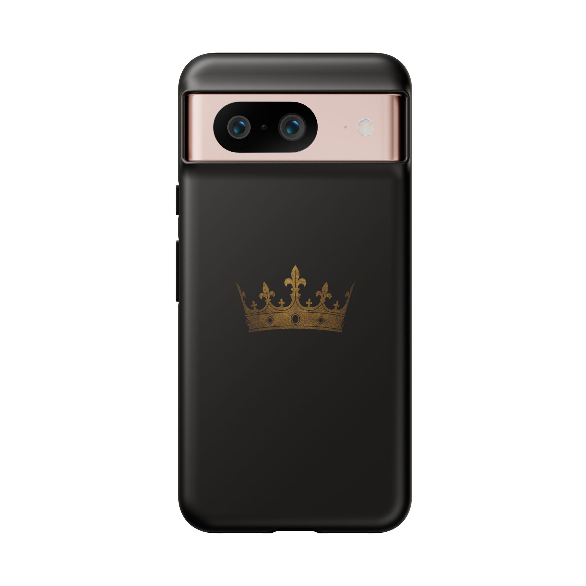 Crown Tough Phone Case – Black Protective King Crown Design