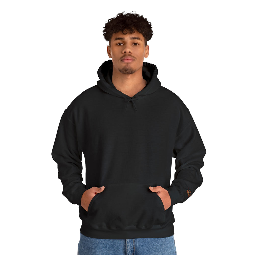 Black Hoodie - Minimal Crewneck Hooded Sweatshirt